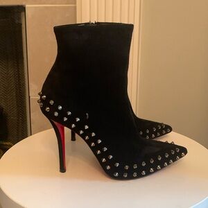 Christian Louboutin spike ankle boots size 35.5 5.5